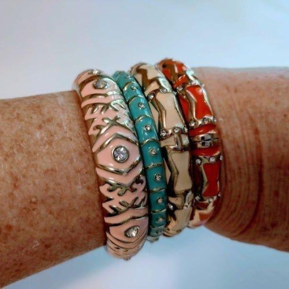 4 Sequin Bangle Bracelets - image 2